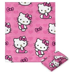 NWT Hello Kitty® Heart Silk Touch Throw Blanket – 50”x70” – Kids & Adults – Pink